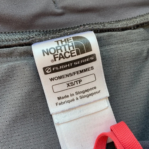 North Face Flight Series Gray Highlighter Pink Capris Athletic Attire Athleisure - Picture 5 of 8